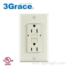 15 Amp Light Almond Self Test GFCI Outlet